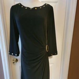 FRIDAY FLASH Black Tahari Dress Size 8